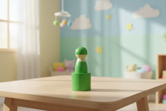 Bright kids crushing toy painted with safe non-toxic colors