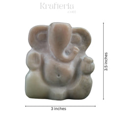 Handcrafted Marble Ganesh Idol – Divine Home Decor Marble Soft Stone