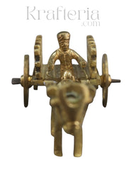 Premium Brass Bullock Cart – Ideal for Gifting & Collectors
