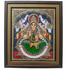 Thanjavur Style Laxmi Devi Painting – Classic Cultural Decor
