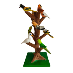 Telangana Nirmal birds on tree wooden decorative art