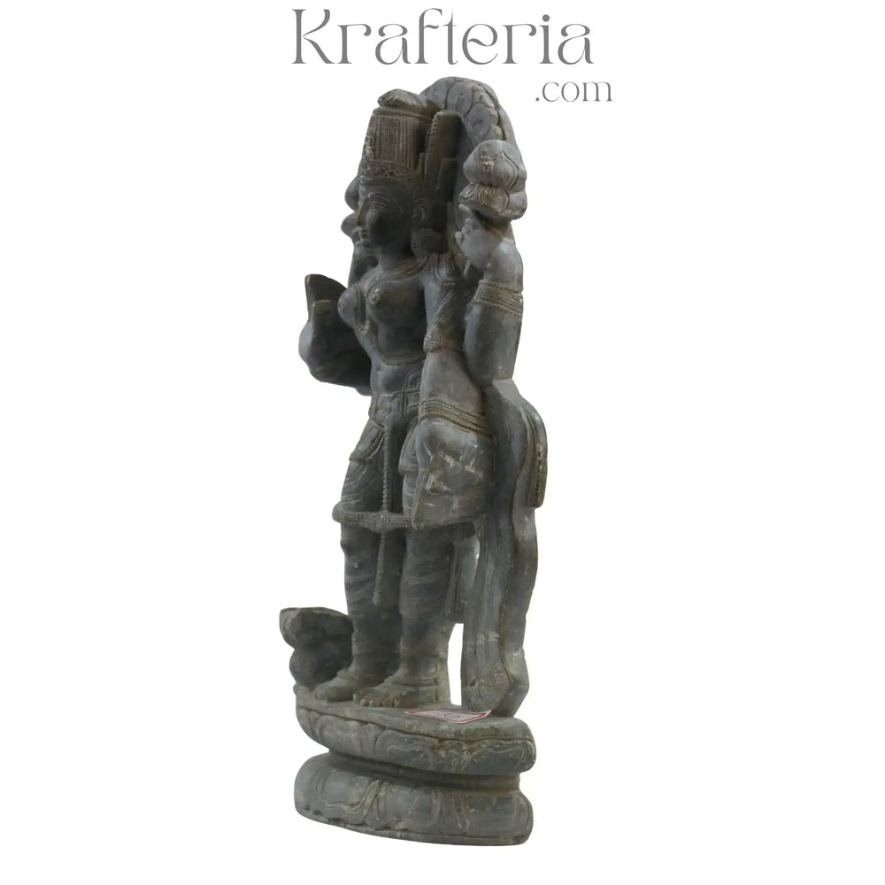Lord Lakshmi Devi Sculpture – Goddess of Wealth and Prosperity Soft Stone