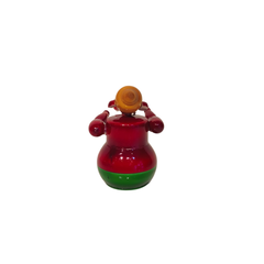 Auspicious Etikoppaka Lord Ganesha - Glossy Red and Green Lacquer