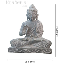 Peaceful Buddha Figurine – Soft Stone Decorative Idol belur shanker