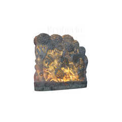 Elephant Under Tree Bedside Lamp – Traditional Jali Carving Artwork