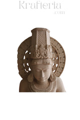 Ancient Indian Sandstone Sculpture of a Divine Being (Deva/Gandharva)