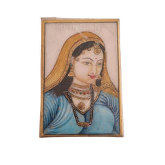 Rajasthan Mughal Queen Marbel Painting Paintings