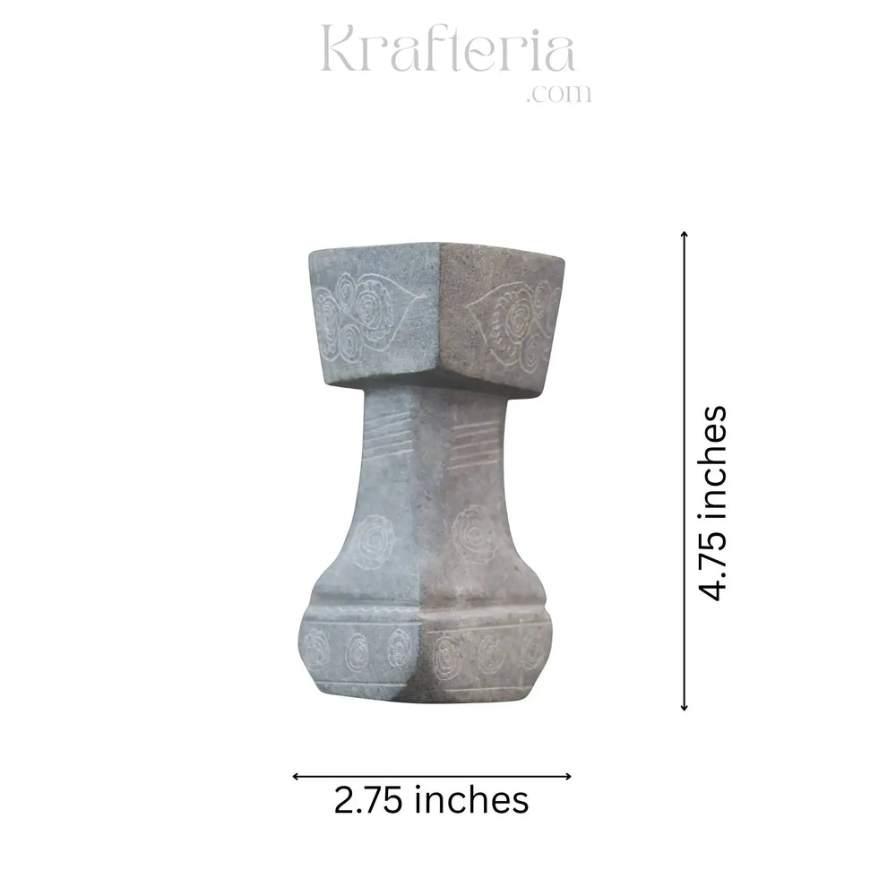 Traditional Soft Stone Diya Pair – Temple & Festival Decor belur shanker