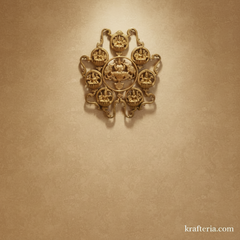 Divine Brass Ashta Lakshmi Wall Hanging – Handcrafted 8 Forms of Wealth Mandala Brass Artwork