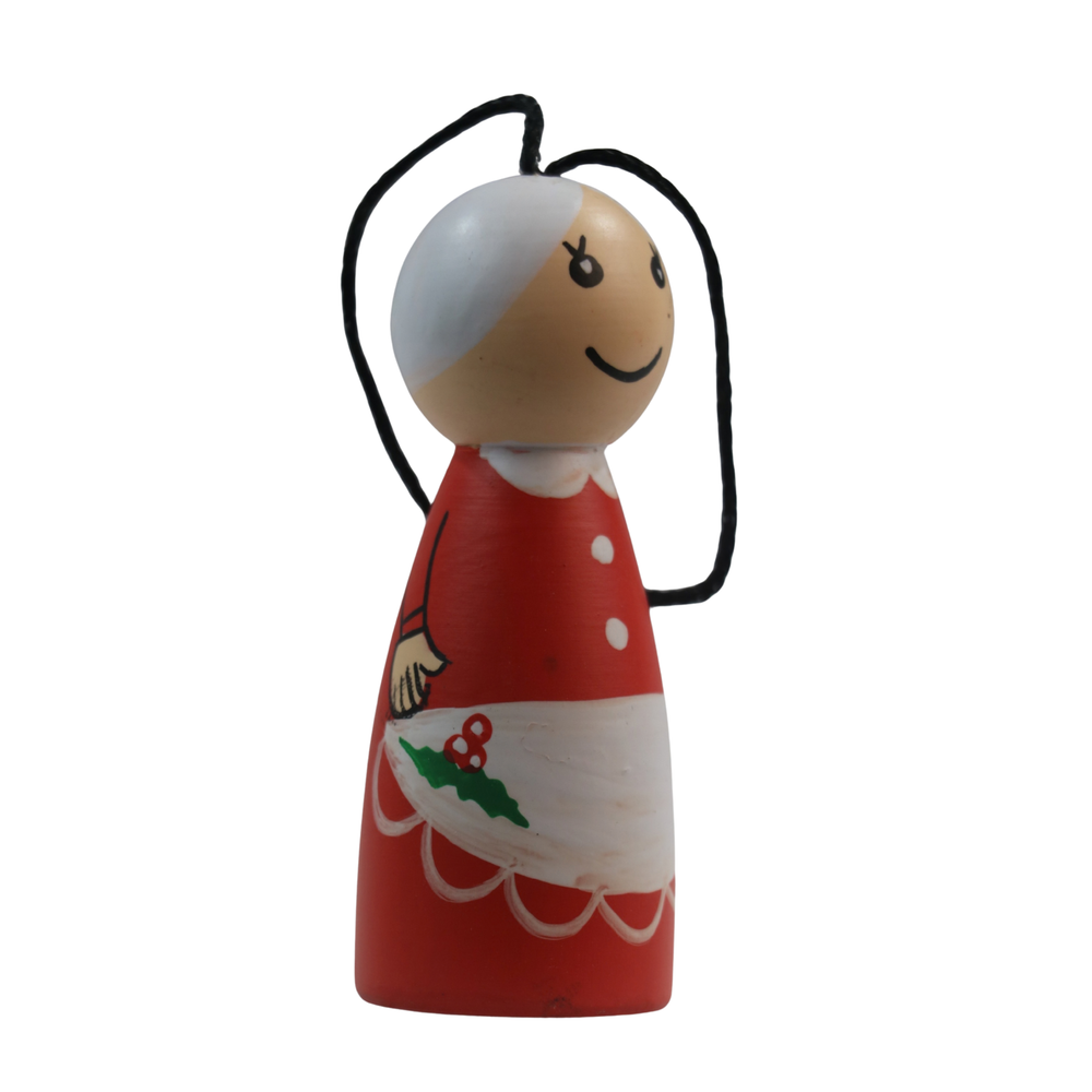Christmas Santa Hang Dolls – Charming Handmade Decorations Wooden Lacquerware&toys