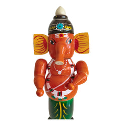 Traditional Etikoppaka Lacquerware - Lord Ganesh Statue Etikoppaka Lacquerware