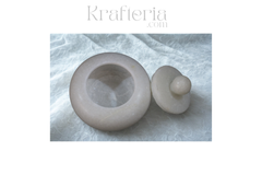 Natural Marble Kumkuma Bharani | Sindhoor Box | – Perfect for Pooja and Festivals