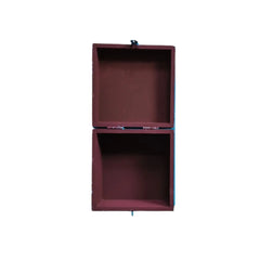 Sacred Cows and Lotus Flowers - Traditional Indian Pichwai Art Wooden Box Wood Decorative