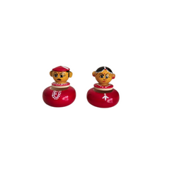 Etikoppaka Miniature Wedding Couple Kumkuma Bharani (Sindoor Box)
