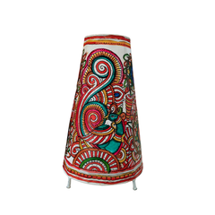 Peacock Glow – Traditional Leather Art for Home Decor | Bed Lamp