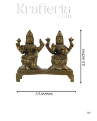 Divine Brass Laxmi Devi Idol – Goddess of Wealth and Prosperity