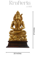 Lord Hanuman Wooden Statue – Traditional Art with Rosewood Base