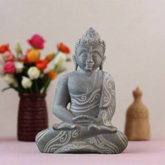 Peaceful Buddha Figurine – Soft Stone Decorative Idol