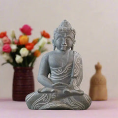 Peaceful Buddha Figurine – Soft Stone Decorative Idol belur shanker