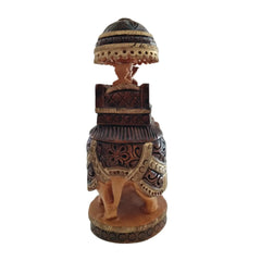 Traditional Wooden Hand-Made Painted Elephant Ambari | Perfect for Home & Gift maruthi handicrafts