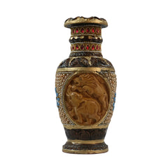 Handcrafted Wooden Stone Vase – Unique Floral Table Accent Accessories
