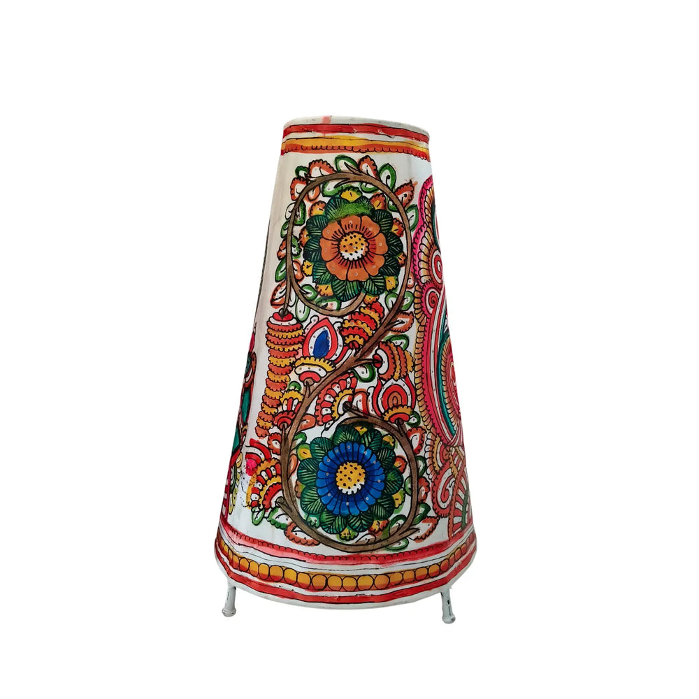 Peacock Glow – Traditional Leather Art for Home Decor | Bed Lamp Leather Paintings