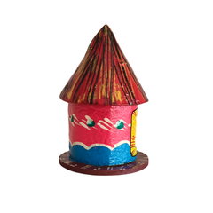Kondapalli Wooden Craft - Hand-Painted Rustic Hut