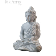 Peaceful Buddha Figurine – Soft Stone Decorative Idol belur shanker