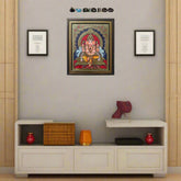 Handpainted Ganesh Thanjavur Painting – Spiritual & Detailed