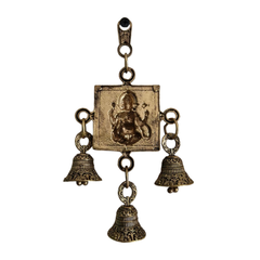 Antique Brass Finish Goddess Saraswati Wall Hanging Brass Artwork