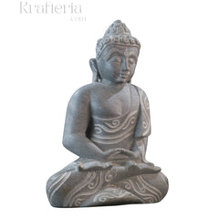 Peaceful Buddha Figurine – Soft Stone Decorative Idol