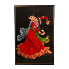 Elegant dancing beauty traditional Nirmal art