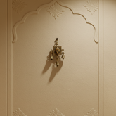 Brass Finish Sacred Shankha Wall Hanging Brass Artwork