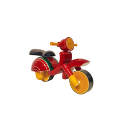 Etikoppaka Wooden Scooter Decor - Handmade Lacquerware Toy