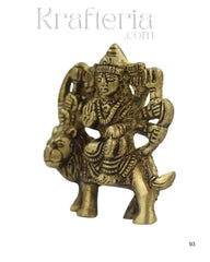 Handcrafted Brass Durga Maa Idol – Symbol of Strength and Courage Brass Ware