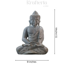 Peaceful Buddha Figurine – Soft Stone Decorative Idol belur shanker