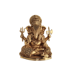 Brass Ganesha Sculpture: Symbol of Prosperity, Intellect, and Protection
