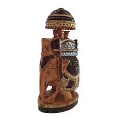 Traditional Wooden Hand-Made Painted Elephant Ambari | Perfect for Home & Gift