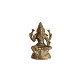 Handcrafted brass lakshmi idol for pooja room decor