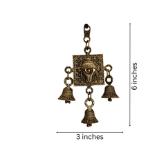 Brass Finish Sacred Shankha Wall Hanging Brass Artwork