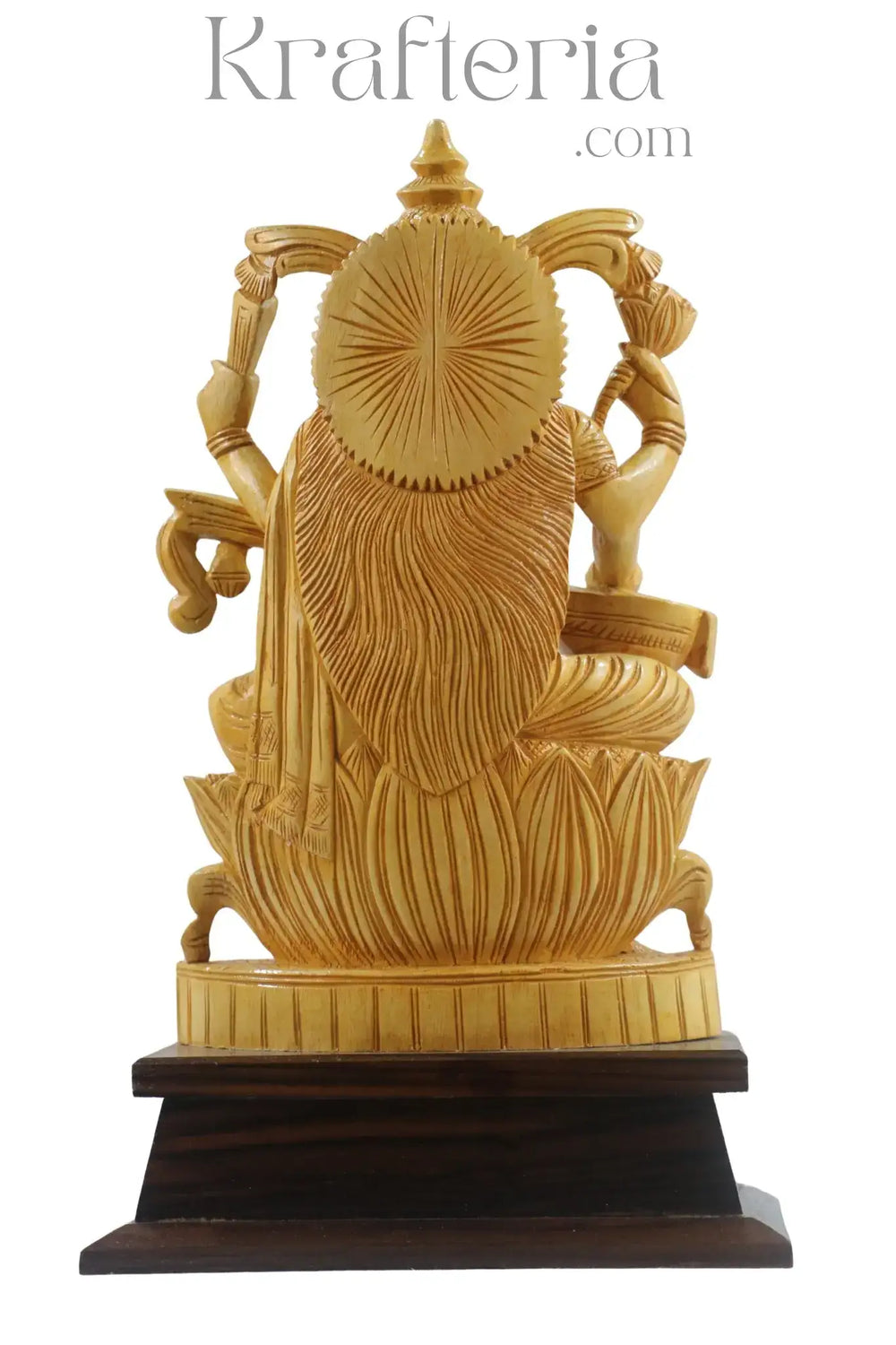 Beautiful Saraswathi Wood Statue – Perfect for Devotional Decor ESHWAR HANDICRAFTS