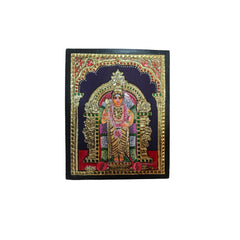 Karthikeya Thanjavur Painting – Elegant & Vibrant Indian Masterpiece