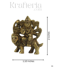 Handcrafted Brass Durga Maa Idol – Symbol of Strength and Courage