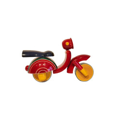 Etikoppaka Wooden Scooter Decor - Handmade Lacquerware Toy Etikoppaka Lacquerware