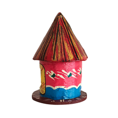 Kondapalli Wooden Craft - Hand-Painted Rustic Hut