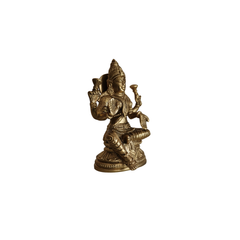 Handcrafted Brass Goddess Lakshmi Idol for Pooja Room Decor Brass Pooja Idols