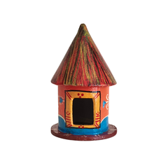 Vibrant Village Hut - Hand-Painted Kondapalli Wooden Toy