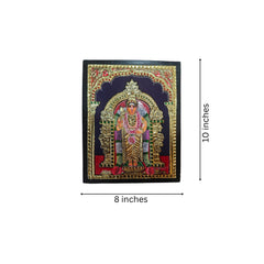 Karthikeya Thanjavur Painting – Elegant & Vibrant Indian Masterpiece