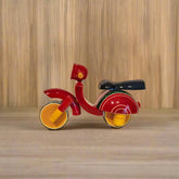 Etikoppaka Wooden Scooter Decor - Handmade Lacquerware Toy Etikoppaka Lacquerware