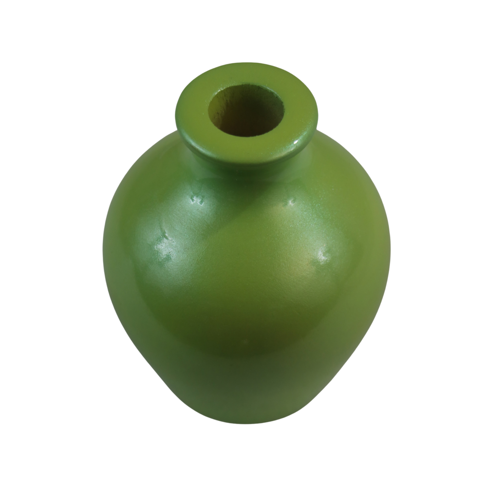 Modern handcrafted flower vase with glossy decorative finish